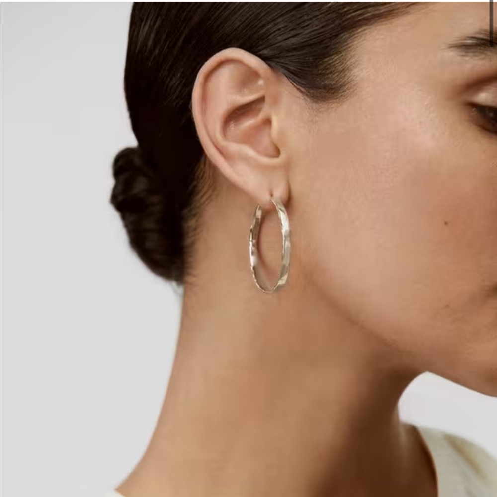 MONICA VINADER
Sterling Silver Siren Muse Wave Hoop Earrings